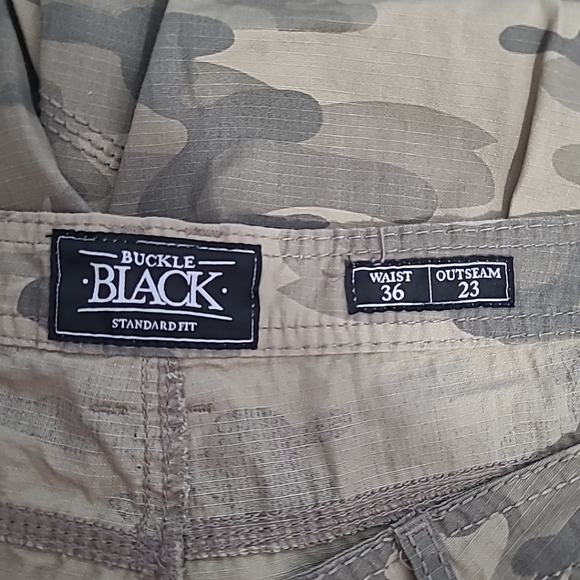 Buckle Black Mens Standard Fit‎ Cargo Shorts Size 36 - Picture 4 of 7
